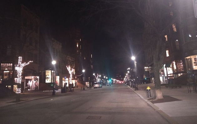 Deserted Newbury Street