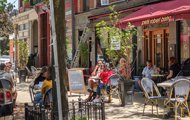 Dining on Columbus Avenue