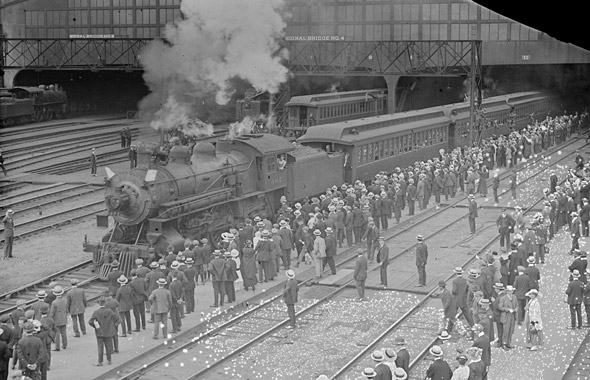 Draftees at South Station