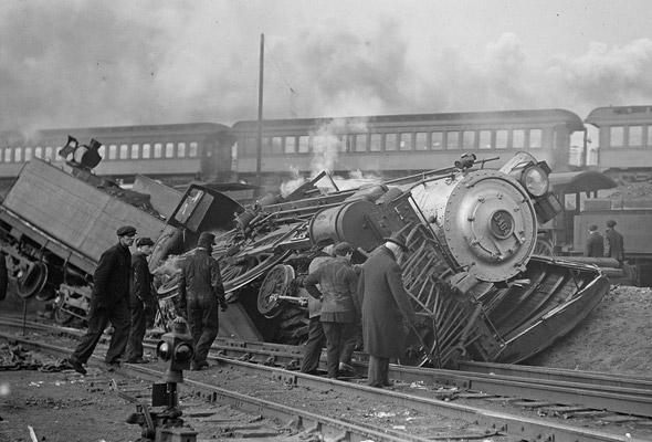 Locomotive crash