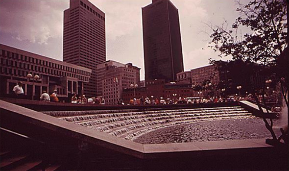 City Hall water fountain