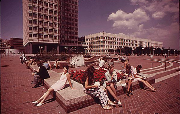 City Hall water fountain