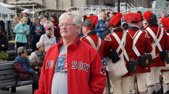 Guy in Red Sox jacket