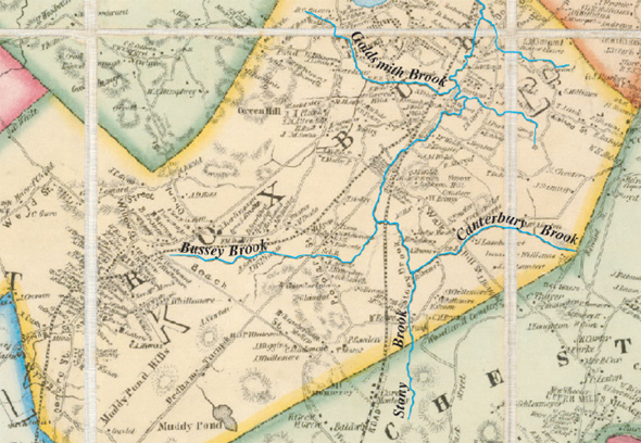 Stony Brook and its tributaries