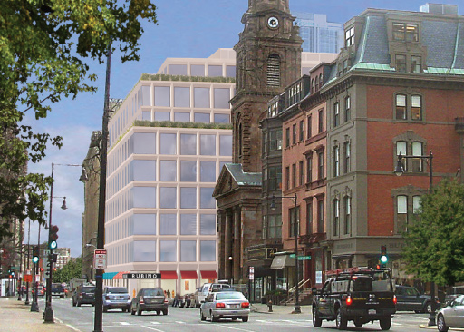 View of the new builing from Arlington Street