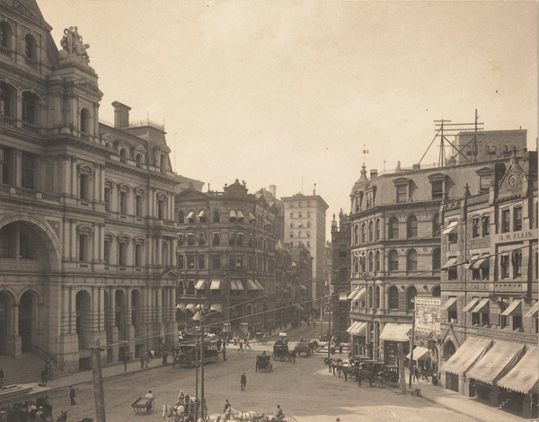 Post Office Square in 1890