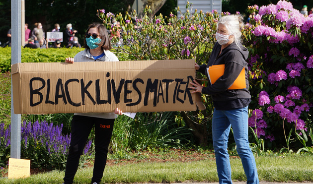 Black Lives Matter sign