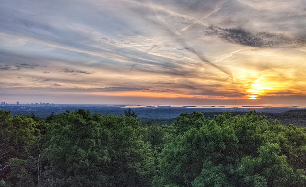 Eclipse over the Great Blue Hill