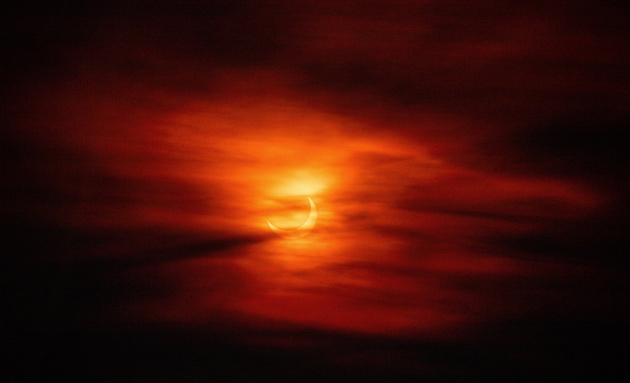 Eclipse over the Great Blue Hill