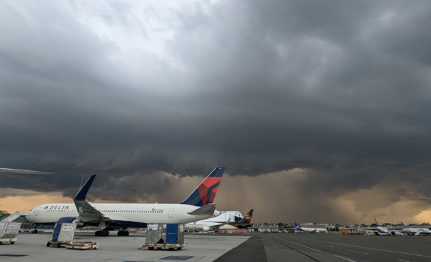 Storm over Logan Airport