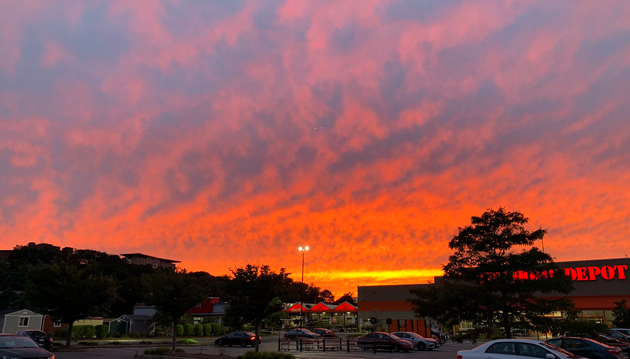 Sunset over Chelsea Home Depot